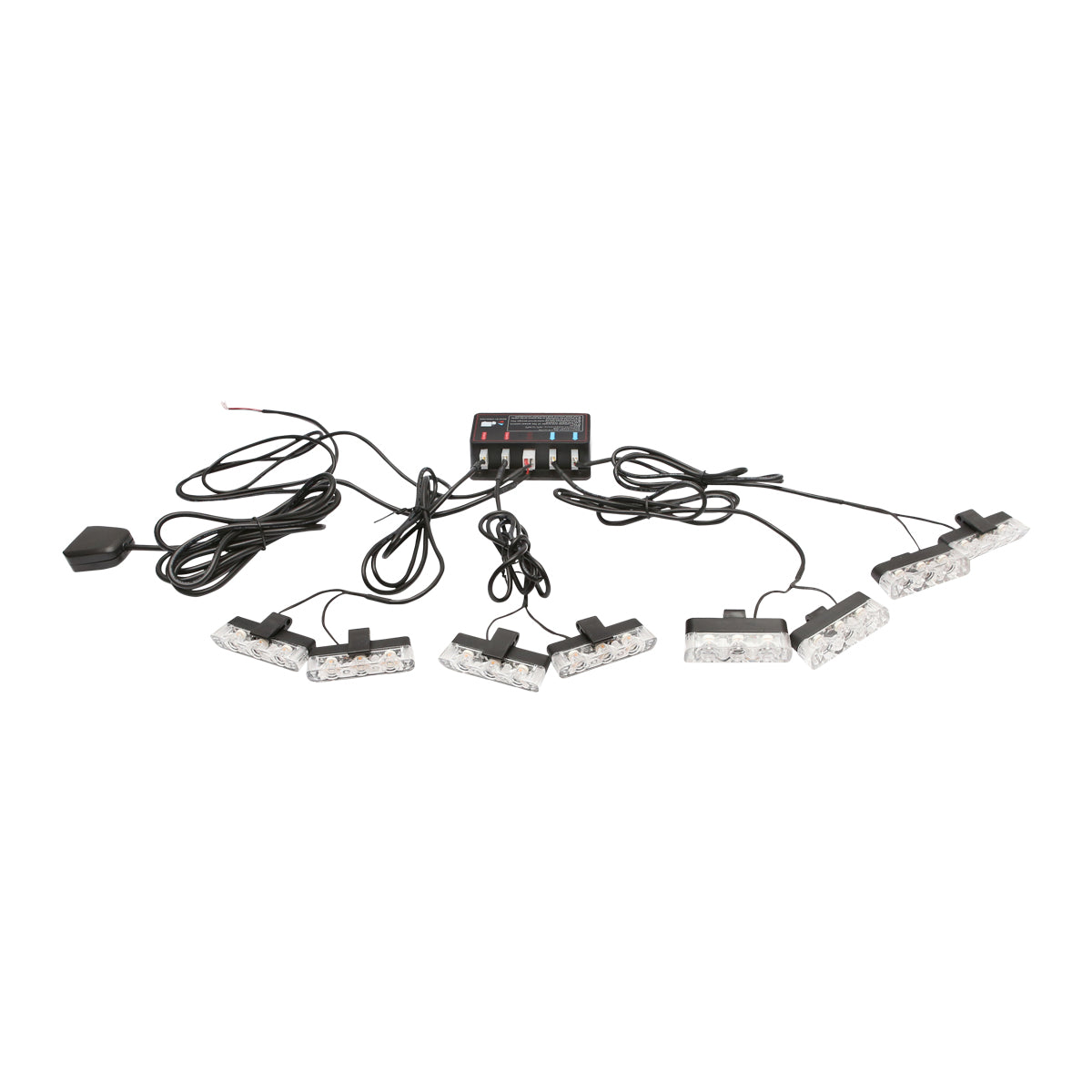 Set di 8 luci stroboscopiche LED – 3 LED per modulo, 12V Breckner Germany