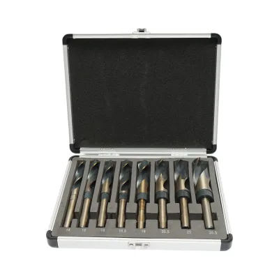 Set di 8 punte da trapano HSS grandi per metallo Breckner Germany
