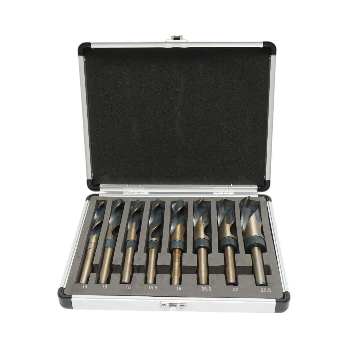 Set di 8 punte da trapano HSS grandi per metallo Breckner Germany