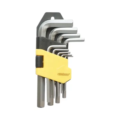Set di 9 chiavi a brugola esagonali da 1,5-10 mm in acciaio Cr-V Crownman