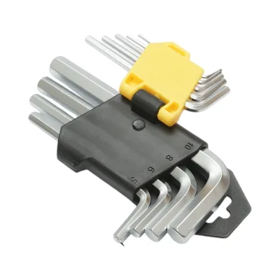 Set di 9 chiavi a brugola esagonali da 1,5-10 mm in acciaio Cr-V Crownman - immagine 4