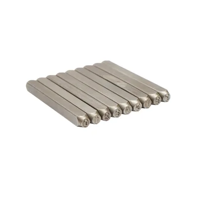 Set di 9 punzoni con numeri da 0 a 9 – altezza caratteri 3 mm - immagine 3