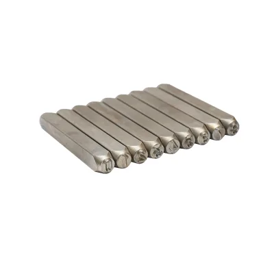 Set di 9 punzoni con numeri da 0 a 9 – altezza caratteri 6 mm Hoteche - immagine 3