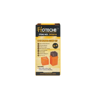 Set di 9 punzoni con numeri da 0 a 9 – altezza caratteri 6 mm Hoteche - immagine 4