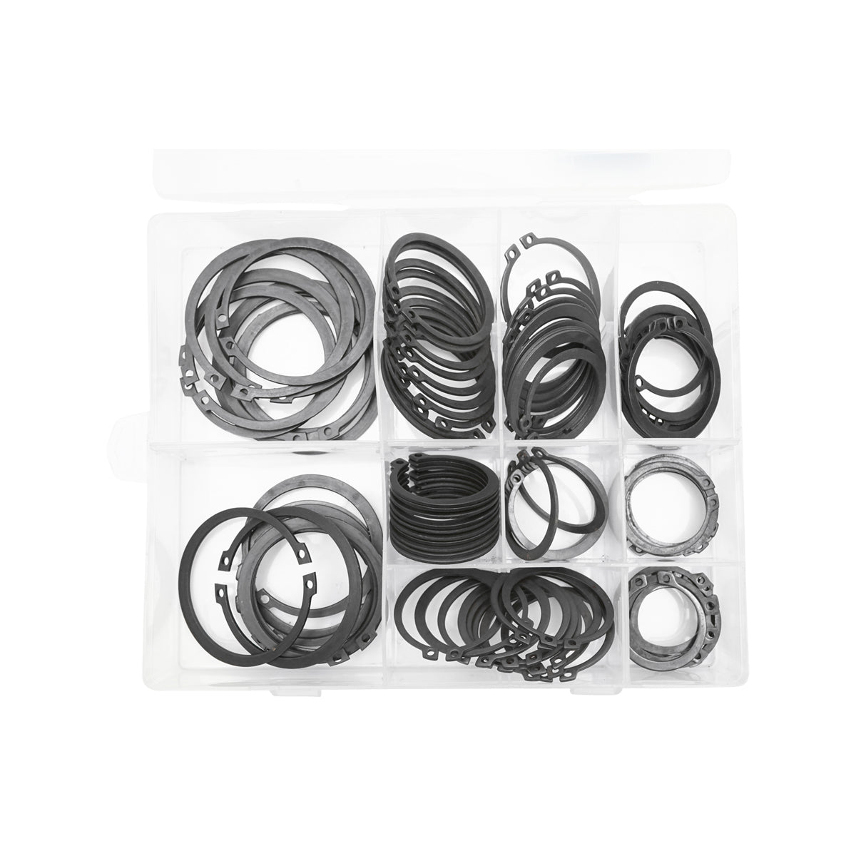 Set di anelli di sicurezza (seeger) 100 pezzi - immagine 2