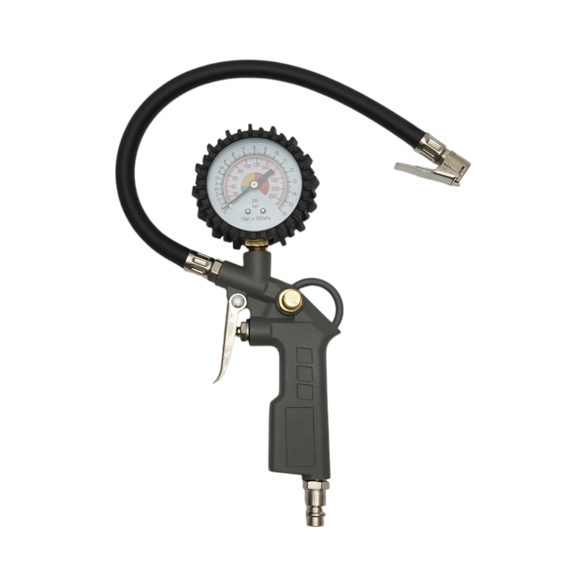 Set di aria compressa da 5 pezzi per verniciatura, soffiaggio, gonfiaggio, lavaggio con tubo a spirale da 5 m Breckner Germany - immagine 4