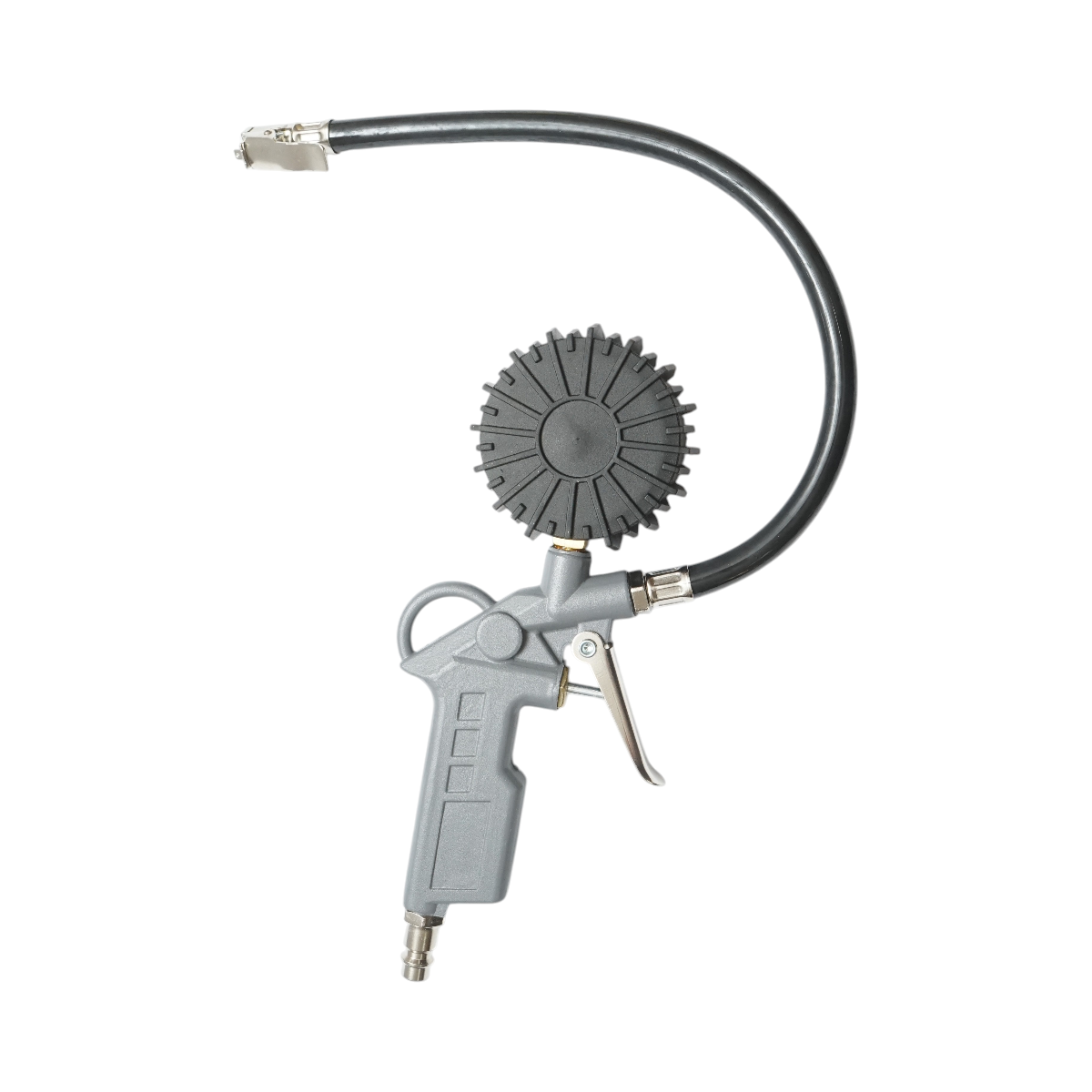 Set di aria compressa da 6 pezzi con tubo a spirale da 5 m, pistola gonfiatrice, soffiatore d'aria, ago per sfere e adattatori - immagine 5