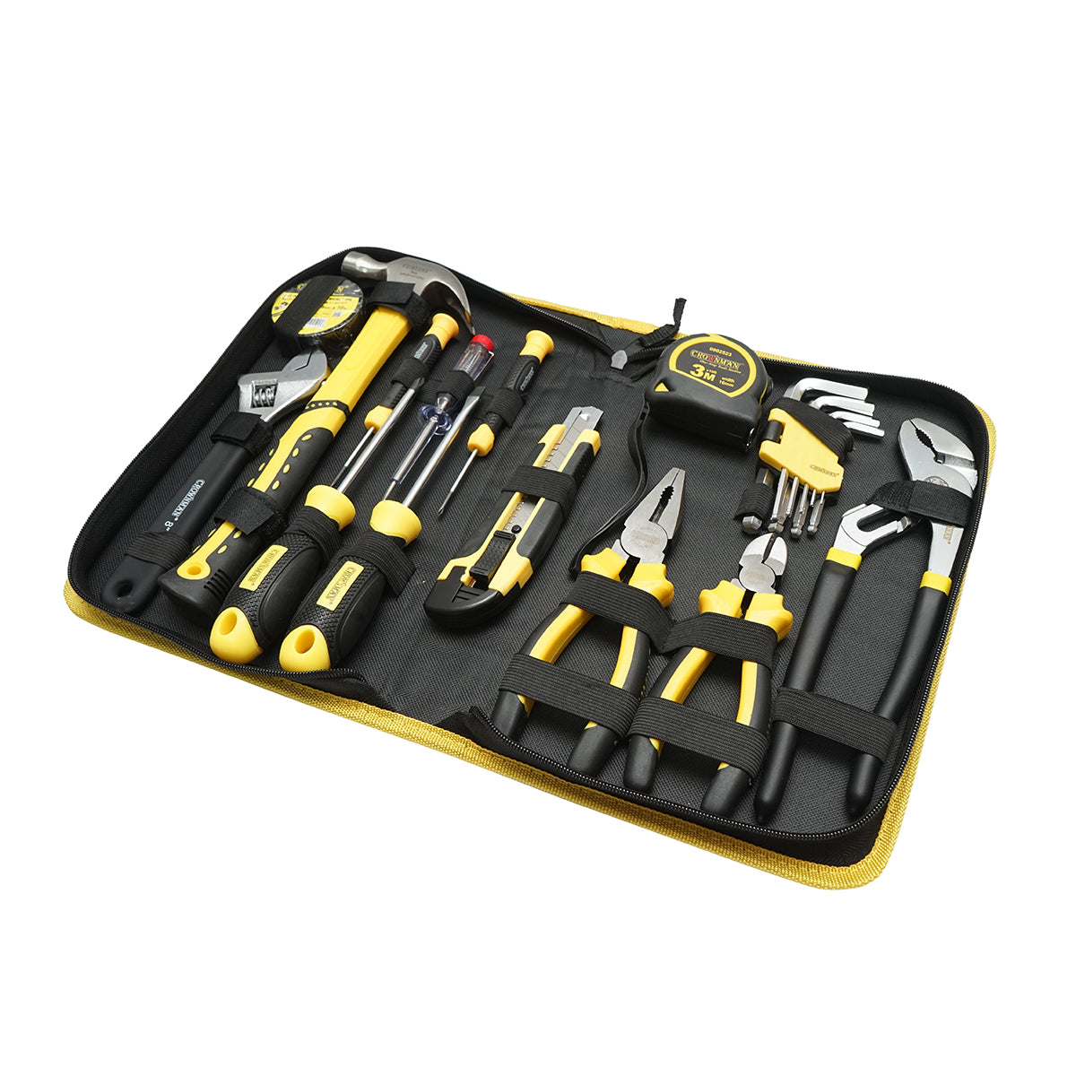 Set di attrezzi e utensili combinati, 22 pezzi, Crownman. - immagine 2