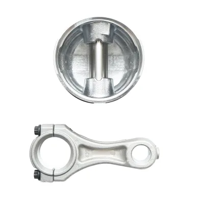 Set di bielle e pistoni dotati di segmenti da 80 mm, per compressore d'aria per trattori forestali, motore Perkins - immagine 2