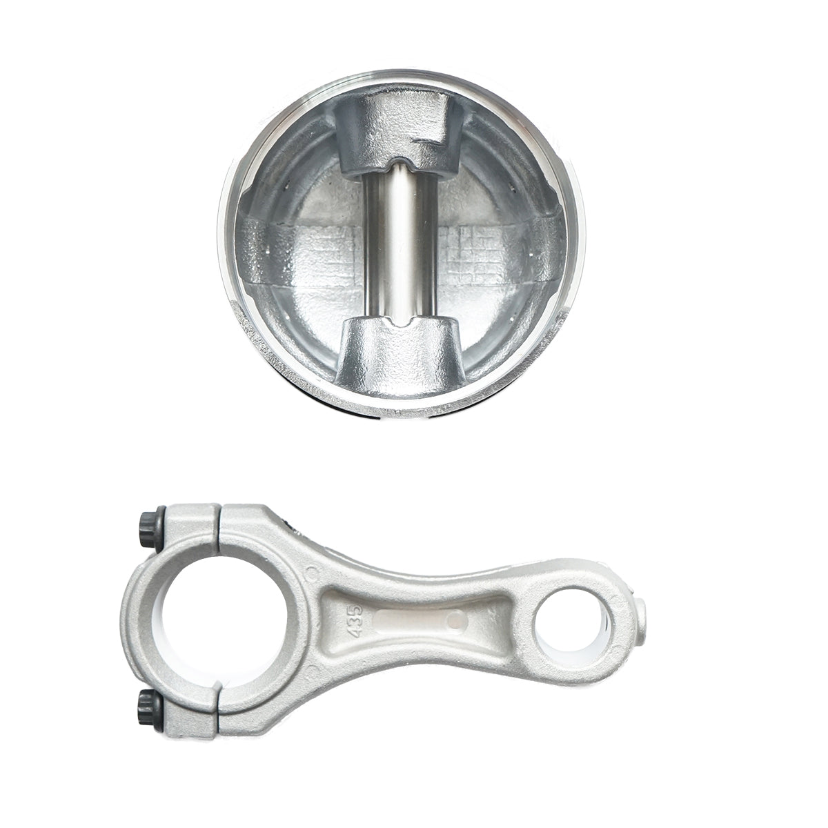 Set di bielle e pistoni dotati di segmenti da 80 mm, per compressore d'aria per trattori forestali, motore Perkins - immagine 2