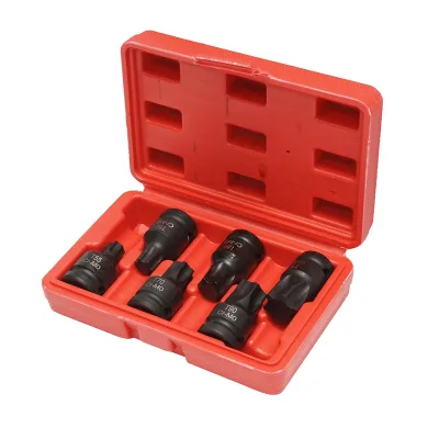 Set di bussole a impatto Torx T55-T100, 1/2 pollice quadrato 6 pezzi - immagine 2