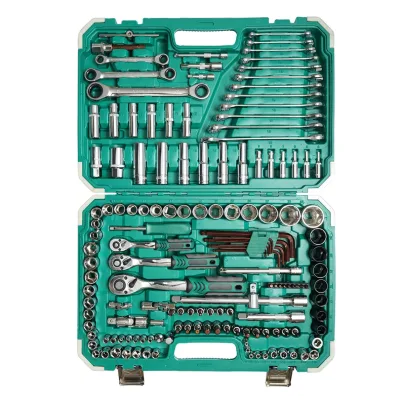 Set di bussole esagonali, bussole lunghe, anelli a cricchetto, punte, chiavi a brugola 151 pezzi Breckner Germany - immagine 3