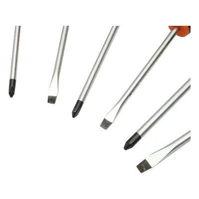 Set di cacciaviti 6 pezzi dritti e a croce Cr-V con punta magnetica professionali - immagine 4