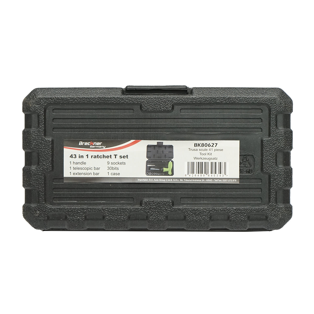 Set di cacciaviti con punte e bussole da 5-13 mm 41 pezzi Breckner Germany - immagine 2
