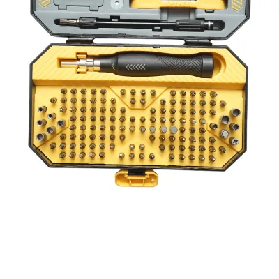 Set di cacciaviti di precisione con punte Torx, esagonali e a croce per elettronica, 145 pezzi, acciaio Cr-V - immagine 4
