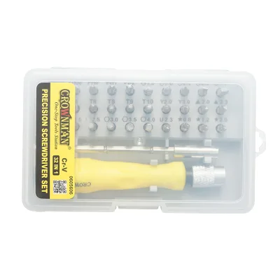 Set di cacciaviti di precisione Crownman da 30 pezzi con punte, Torx, esagonali - immagine 3