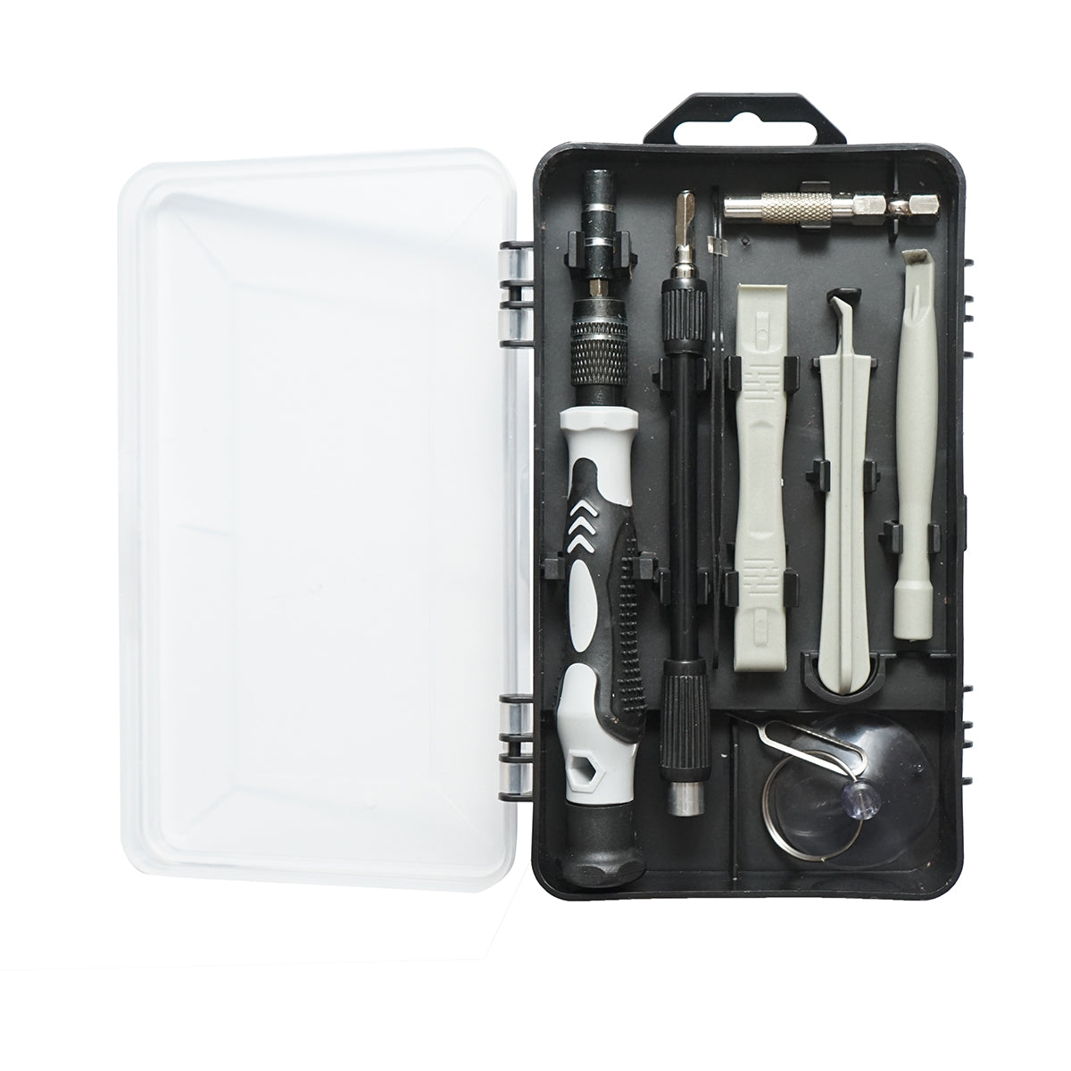 Set di cacciaviti di precisione, punte torx, croce, esagonali per elettronica 115 pezzi - immagine 2