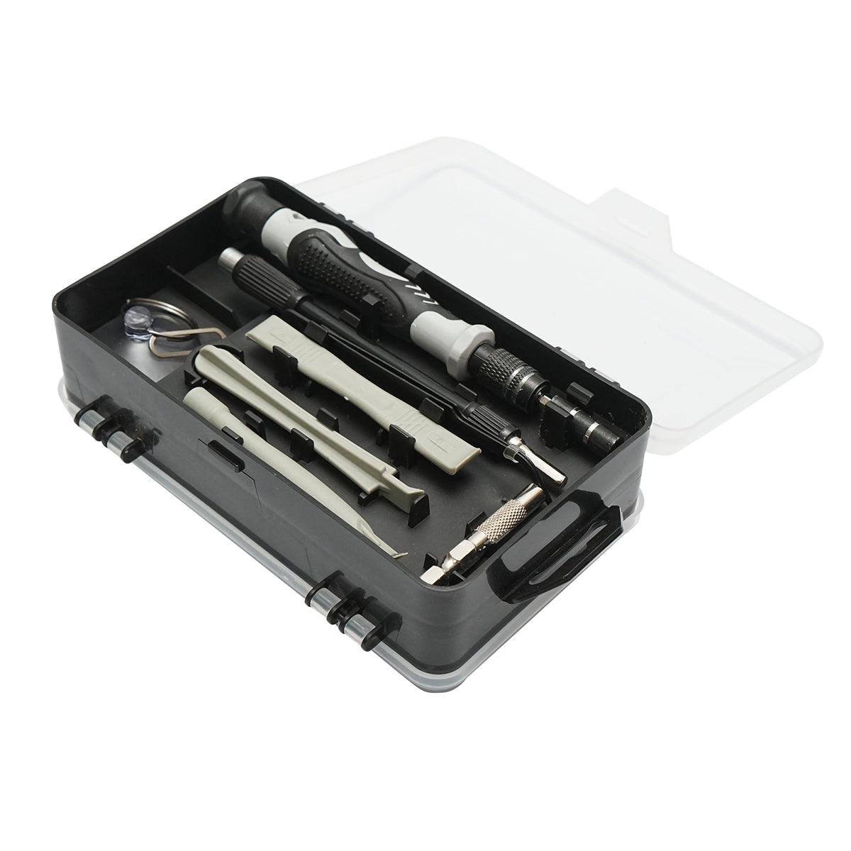 Set di cacciaviti di precisione, punte torx, croce, esagonali per elettronica 115 pezzi - immagine 4
