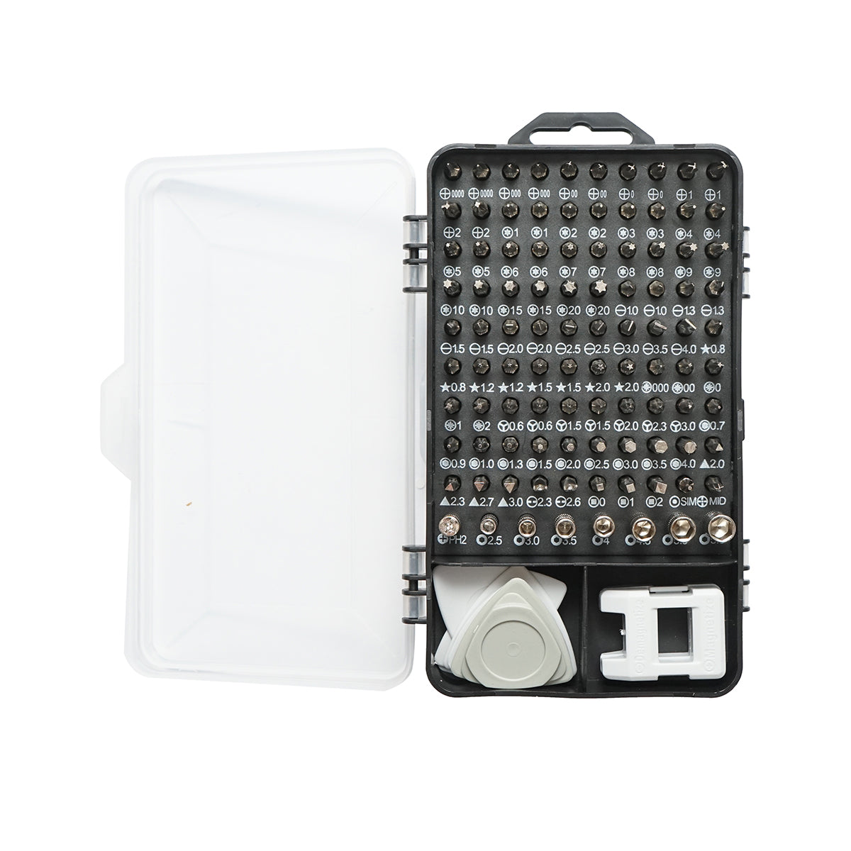 Set di cacciaviti di precisione, punte torx, croce, esagonali per elettronica 120 pezzi - immagine 2