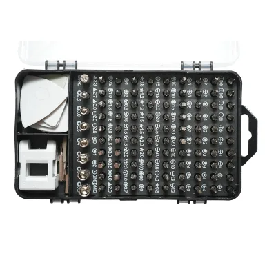 Set di cacciaviti di precisione, punte torx, croce, esagonali per elettronica 139 pezzi - immagine 2