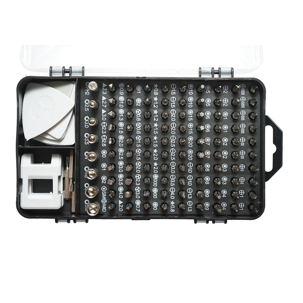 Set di cacciaviti di precisione, punte torx, croce, esagonali per elettronica 139 pezzi - immagine 2
