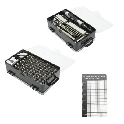 Set di cacciaviti di precisione, punte torx, croce, esagonali per elettronica 139 pezzi