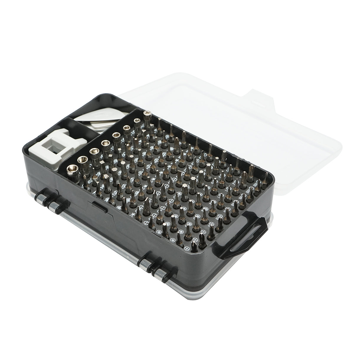 Set di cacciaviti di precisione, punte torx, croce, esagonali per elettronica 139 pezzi - immagine 5
