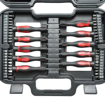 Set di cacciaviti e punte,kit cacciaviti inserti Torx 58 pezzi Set di cacciaviti a taglio, a croce, Torx 58 pezzi Breckner Germany - immagine 4