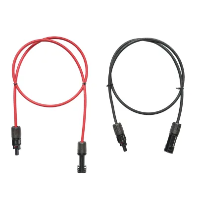 Set di cavi per pannelli solari 4mmx100cm rosso-nero, connettori MC4 1500V, PV-EN001 Breckner Germany