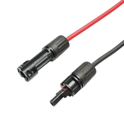 Set di cavi per pannelli solari 4mmx100cm rosso-nero, connettori MC4 1500V, PV-EN001 Breckner Germany - immagine 3