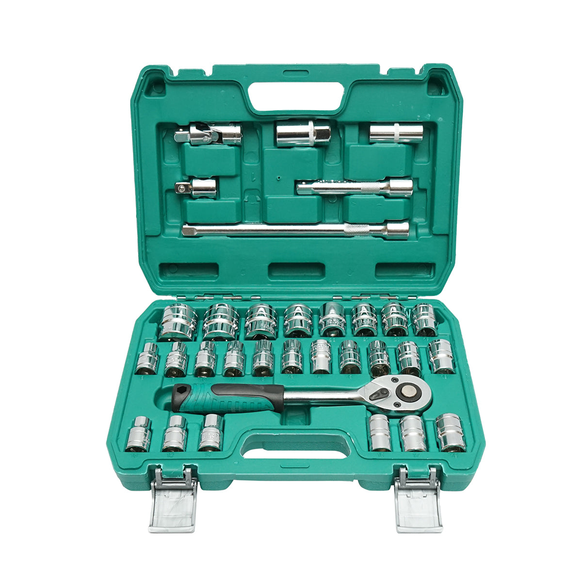 Set di chiavi a bussola 1/2, cricchetto Trainer 32 pezzi Breckner Germany