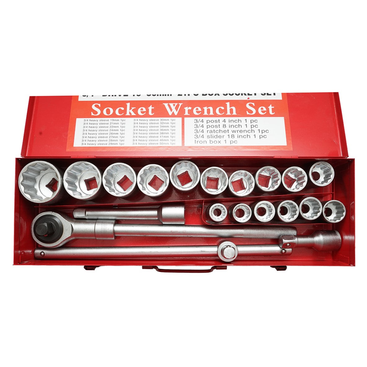 Set di chiavi a bussola 3/4, trainer a cricchetto da 21 pezzi Breckner Germany - immagine 3