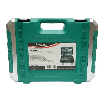 Set di chiavi a bussola 4-32mm e chiavi fisse combinate 8-22mm, punte esagonali, torx, trainer a cricchetto 82 pezzi Breckner Germany - immagine 3