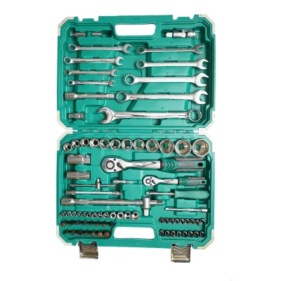 Set di chiavi a bussola 4-32mm e chiavi fisse combinate 8-22mm, punte esagonali, torx, trainer a cricchetto 82 pezzi Breckner Germany - immagine 2