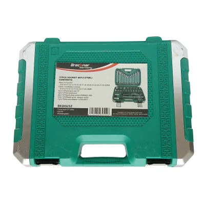 Set di chiavi a bussola 8-32mm e chiavi combinate 8-19mm, 1/2 cricchetto trainer 37 pezzi Breckner Germany - immagine 3
