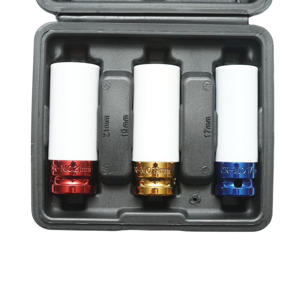 Set di chiavi a bussola a impatto con protezione da 17 mm, 19 mm, 21 mm, quadrate da 1/2 pollice Breckner Germany - immagine 3