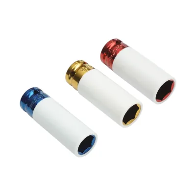 Set di chiavi a bussola a impatto con protezione da 17 mm, 19 mm, 21 mm, quadrate da 1/2 pollice Breckner Germany - immagine 4