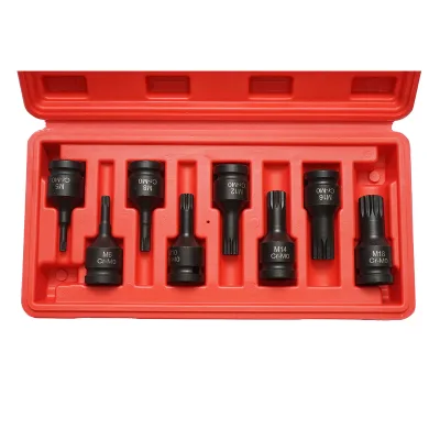 Set di chiavi a bussola a impatto scanalate M5-M18, 1/2 pollice quadrato, 16 pezzi - immagine 3