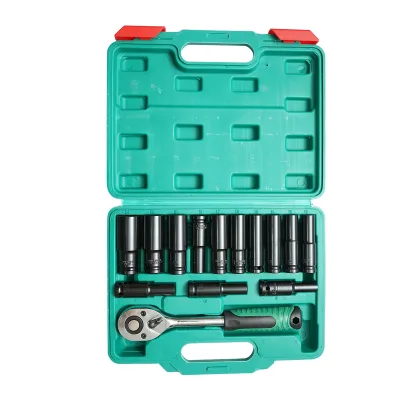 Set di chiavi a bussola a percussione lunghe da 14 pezzi con cricchetto Breckner Germany - immagine 3