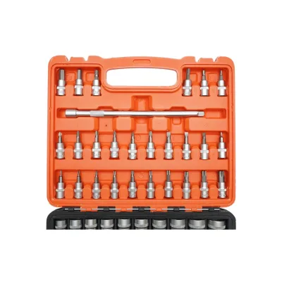Set di Chiavi a Bussola con Cricchetto 61 Pezzi, Custodia Portatile, Set Chiavi con Cricchetto Bussola Cacciavite 61 pezzi Breckner Germany - immagine 5