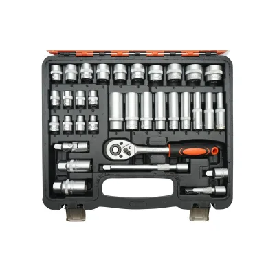 Set di Chiavi a Bussola con Cricchetto 61 Pezzi, Custodia Portatile, Set Chiavi con Cricchetto Bussola Cacciavite 61 pezzi Breckner Germany - immagine 4
