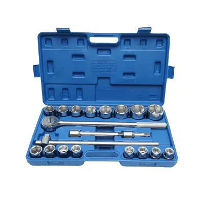 Set di chiavi a bussola con cricchetto da 3/4 pollici, bussole 19-50mm., Set chiave 21 pezzi cricchetto bussola prolunghe BRECKNER GERMANY