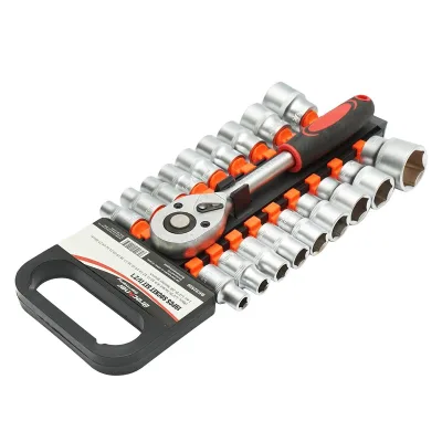 Set di chiavi a bussola da 18 pezzi con cricchetto da 1/2 pollici Breckner Germany - immagine 2