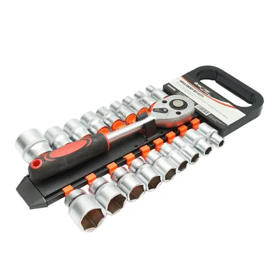 Set di chiavi a bussola da 18 pezzi con cricchetto da 1/2 pollici Breckner Germany - immagine 3