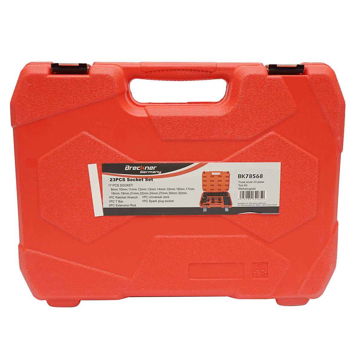 Set di chiavi a bussola da 8-32 mm, trainer a cricchetto da 23 pezzi Breckner Germany - immagine 2