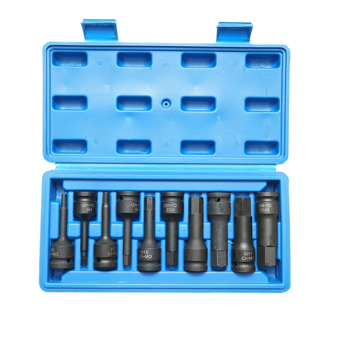 Set di chiavi a bussola da impatto esagonali con profilo Torx, 10 pezzi, Breckner Germany - immagine 3