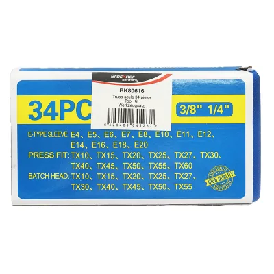 Set di chiavi a bussola E-Torx, profilo punta TX 34 pezzi Breckner Germany - immagine 2