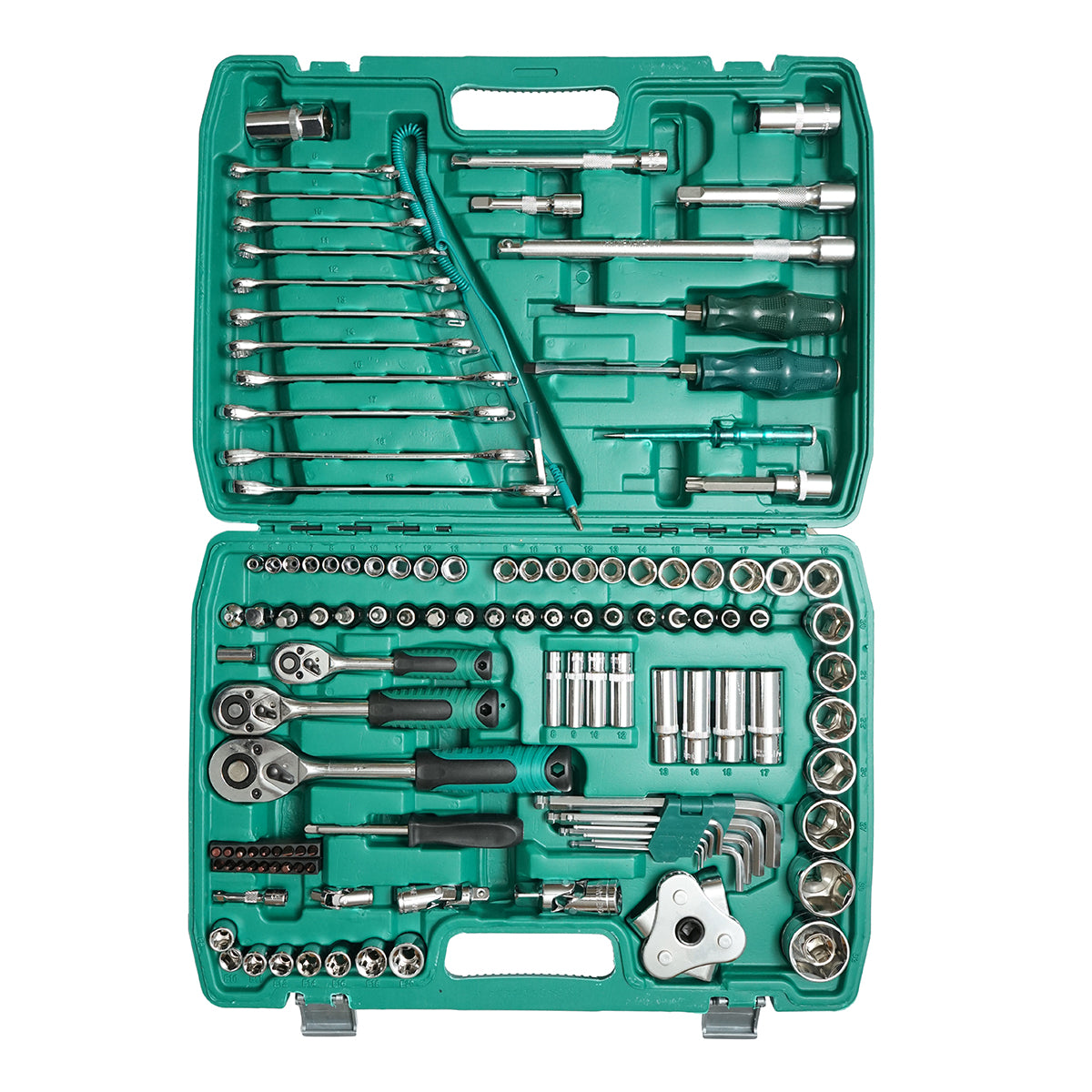 Set di chiavi a bussola esagonali Breckner Germany da 121 pezzi, fisse, torx, trainer a cricchetto - immagine 3