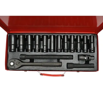 Set di chiavi a bussola lunghe 8-24 mm, 1/2 cacciavite a cricchetto 16 pezzi Breckner Germany - immagine 3