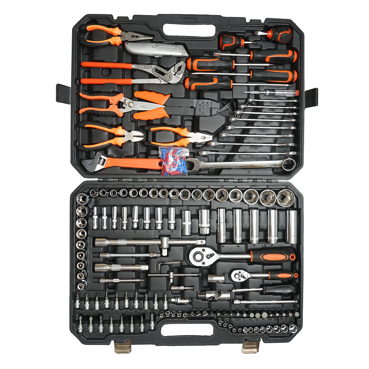 Set di chiavi a bussola, chiavi inglesi, punte torx con utensili e attrezzi 160 pezzi Breckner Germany - immagine 2